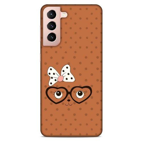 Lopard Samsung Galaxy S21 Uyumlu Kılıf Kediler (11) Tam Koruma Gözlük Yüz