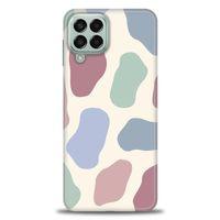 Samsung Galaxy M33 Kılıf HD Baskılı Kılıf - Renkli Benek + Tam Ekran Koruyucu