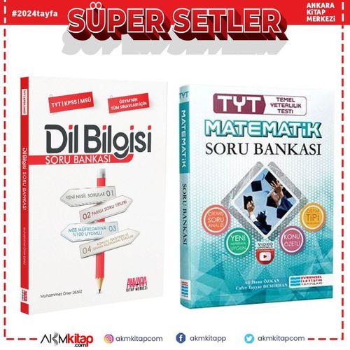 Evrensel TYT Matematik ve AKM Dil Bilgisi Soru Bankası Seti 2 Kitap