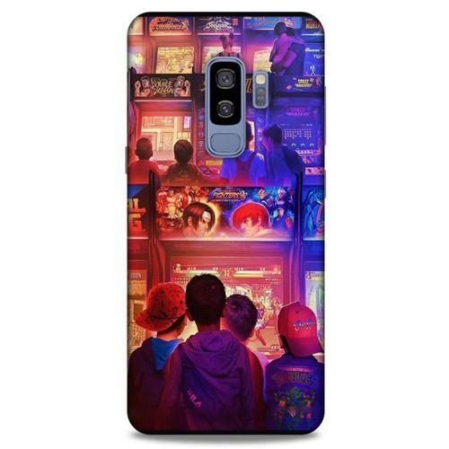 Retro (33) Desen Hybrid Kılıf Renkli Samsung Galaxy S9 Plus Kılıf