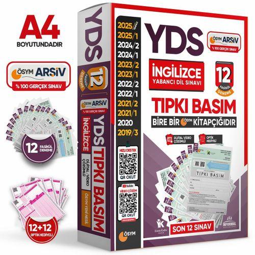 2025 YDS İNGİLİZCE ÖSYM Çıkmış Soru 12li Tıpkı Basım ve Çıkmış Karma 10lu Deneme 2li Set TG Çözümlü