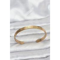 316L Çelik Gold Renk Ayetel Kürsi Yazılı Bileklik