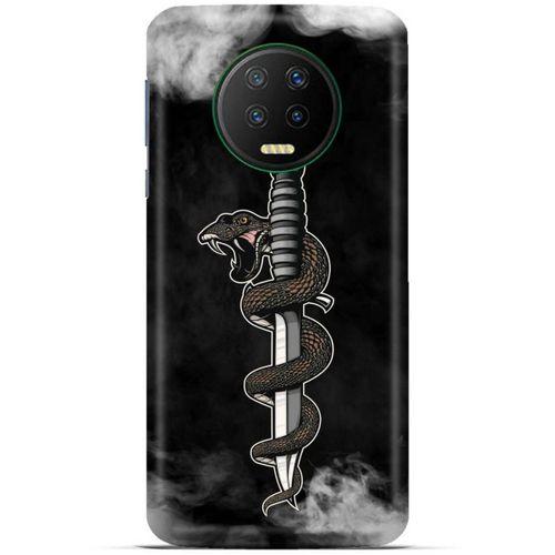Lopard İnfinix Note 7 Uyumlu Kılıf Tattoo's (11) Tam Koruma Yılan Dövmesi