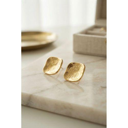 316L Çelik Gold Renk Ters Bombe Model Küpe