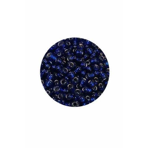 Dökme Cam Kum Boncuk (8/0) 3 mm - 20 Gram - Şeffaf Lacivert - BNC166