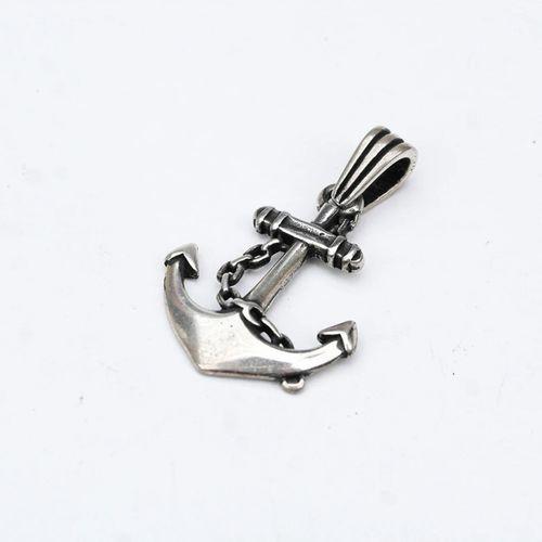 Çapa Model Gümüş Erkek Kolye