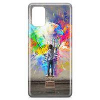 Samsung Galaxy A71 Kılıf Ampül Arka Kapak Koruma Desenli Full Koruyucu
