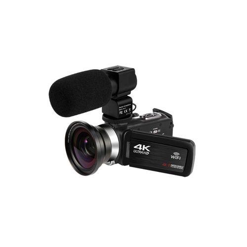 4k Vlog Dijital Video Kamera Wifi 48mp 16x Kaydedici Fotoğrafçılık 3.0’’ıps Dokunmatik Ekran Mikrofon Çift Batarya