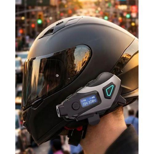 Kask İçi Kablosuz Kulaklık Kamera Fonksiyonlu Ipx8 Su Geçirmez Ve Led Ekranlı
