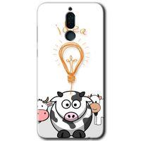 Huawei Mate 10 Lite Kılıf Baskılı Kapak - İdea Lamp + 5D Tam Kaplayan Cam