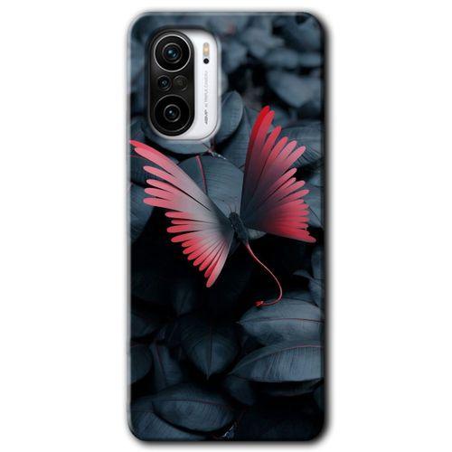 Potkal Hediye Fabrikası Xiaomi Redmi K40 Pro Kılıf HD Desen Baskılı Arka Kapak - Dark Butterfly