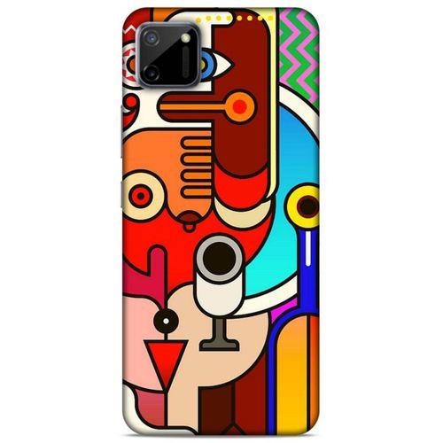Lopard Oppo Realme C11 Uyumlu Kılıf Soyut Sanat (8) Desenli Baskılı Kılıf