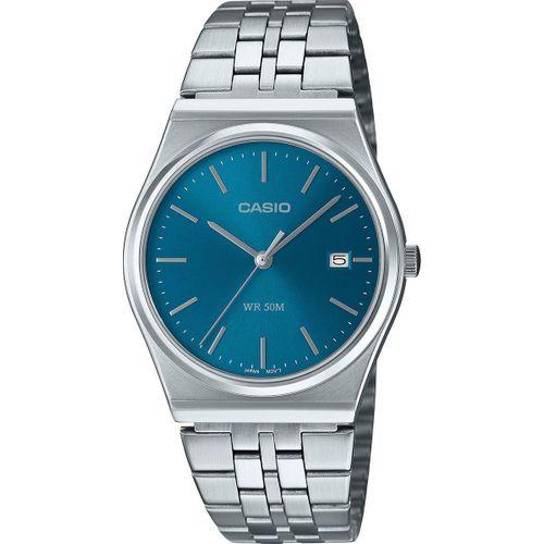 Casio MTP-B145D-2A2VDF Quartz Çelik Gri Lacivert Kadran 35 mm Erkek Kol Saati