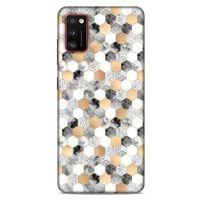 Lopard Samsung Galaxy A41 Uyumlu Kılıf Mermer Desenli (50) Shockproof Kılıf