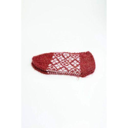 2 Çift El Örgüsü Kışlık Şık Kadın Yün Patik Set 3