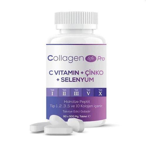 Collagen Life Pro 5 Tip Kolajen 500 mg 90 Tablet 8680652027178