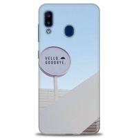 Samsung Galaxy A20 Kılıf HD Baskılı Kılıf - Hello GoodBye + Tam Ekran Koruyucu