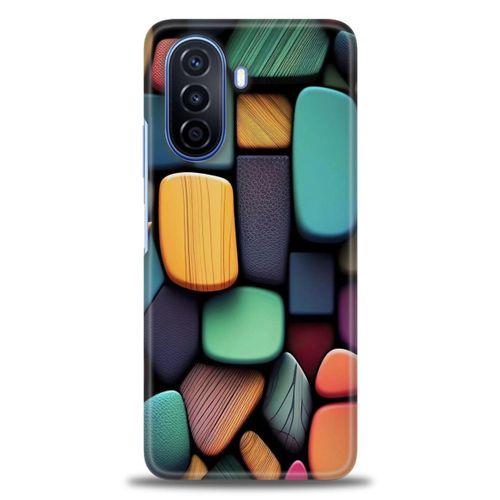 Tecno Pova Neo 2 Kılıf HD Baskılı Kılıf - Renkli Taşlar + Tam Ekran Koruyucu