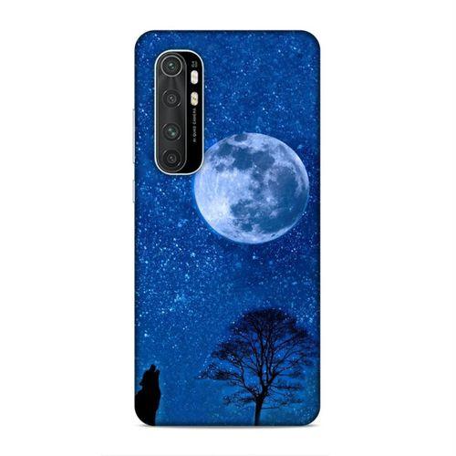 Xiaomi Mi Note 10 Lite Kılıf Gece Ve Kurt Arka Kapak Silikon Koruma Full Koruyucu