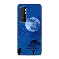 Xiaomi Mi Note 10 Lite Kılıf Gece Ve Kurt Arka Kapak Silikon Koruma Full Koruyucu