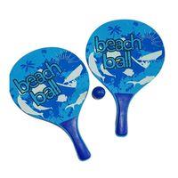Beach Ball Tahta Raket - 3394 - Mavi