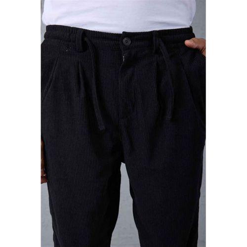Eric Relax Fit Yarım Fermuar Polo Yaka Selanik Sweatshirt Bordo - Roy Kadife Beli Lastikli Jogger Pantolon Siyah