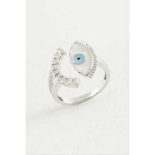 Göz Mineli Metal Yüzük