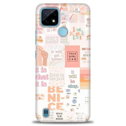 Realme C21 Kılıf HD Baskılı Kılıf - This Girl Can + Tam Ekran Koruyucu