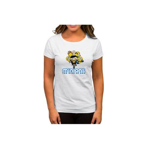 Minions Ride Bikes Beyaz Kadın Tişört