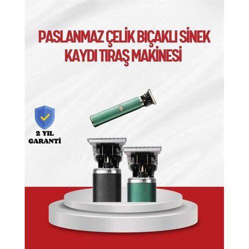 Saç Sakal Ense Paslanmaz Çelik T-bıçak Vücut Tıraş Makinesi