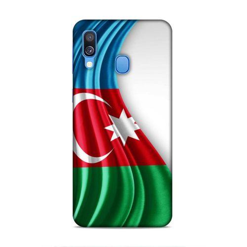 Samsung Galaxy A40 Uyumlu Kılıf Azarbaijan (21) Koruyucu Kapak Bayrak