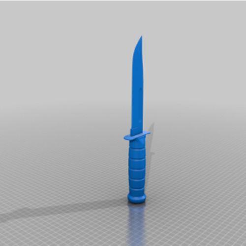KA BAR Bıçak 3D Baskı (Bu ürün Sadece Plastik parçadır - Almadan Önce Soru Sorabilirsiniz)