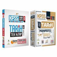 2026 KPSS Genel Kültür Tarihin Kara Kutusu Tek Kitap ve Manifesto Çözümlü Branş Deneme 2li Seti