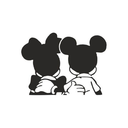 Araç Arkası Micky And Minnie ARAÇ & OTO Sticker 10*7 Cm