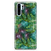 Huawei P30 Pro Kılıf Sarmal Girdap Arka Kapak Koruma Desenli Full Koruyucu