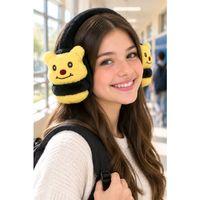 Monalisa Home Lüks Renkli Figürlü Peluş Kulaklık