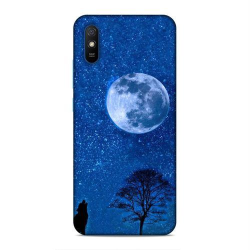 Xiaomi Redmi 9a Kılıf Gece Ve Kurt Arka Kapak Silikon Koruma Full Koruyucu