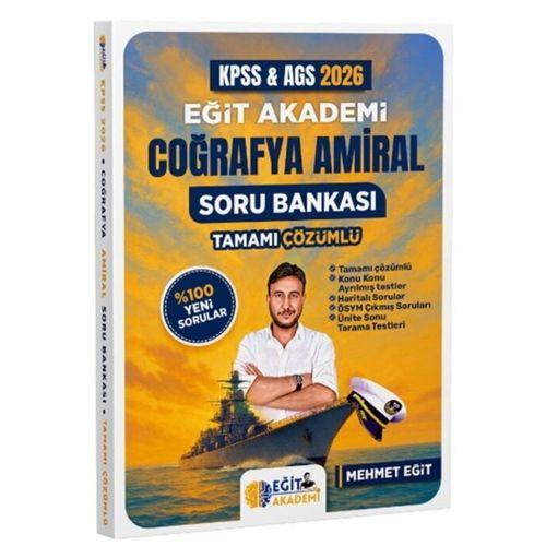 2026 KPSS MEB AGS Coğrafya Amiral Soru Bankası Eğit Akademi