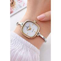 Essence Çelik Kordon Kararma Yapmaz 3 Atm Suya Dayanıklı Kadın Kol Saati + Bileklik VS.BLKT.0879