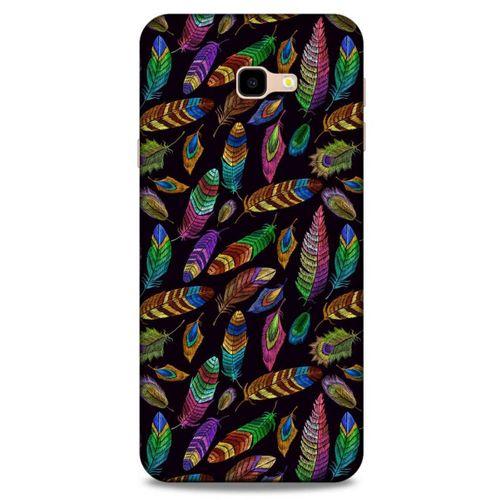 Samsung Galaxy J4 Plus Kılıf Desenli Özel Seri Tüyler (15) Antişok Kılıf