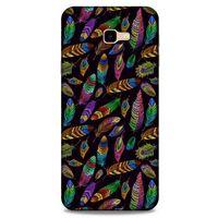 Samsung Galaxy J4 Plus Kılıf Desenli Özel Seri Tüyler (15) Antişok Kılıf