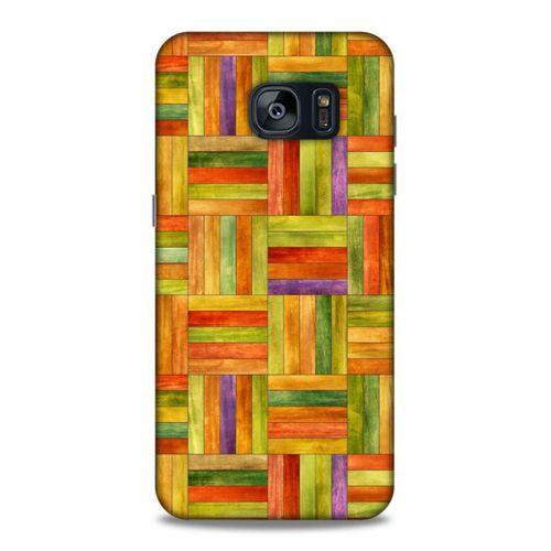 Lopard Samsung Galaxy S7 Edge Uyumlu Kılıf Wood'X (50) Shockproof Kılıf Desenli