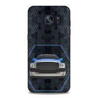 Lopard Samsung Galaxy S7 Edge Uyumlu Kılıf PickUpX (8) Baskılı Kılıf Gece Mavi
