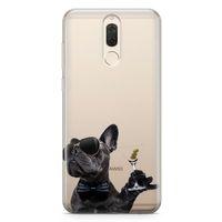 Huawei Mate 10 Lite Kılıf French Bulldog Arka Kapak Koruma Desenli Full Koruyucu
