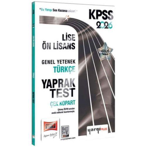 2026 KPSS Lise Ön Lisans Genel Yetenek Türkçe Çek Kopart Yaprak Test Yargı Yayınları