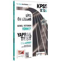 2026 KPSS Lise Ön Lisans Genel Yetenek Türkçe Çek Kopart Yaprak Test Yargı Yayınları