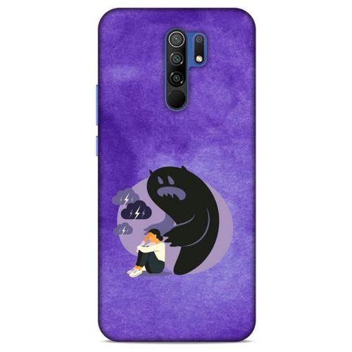 Xiaomi Redmi 9 Kılıf Depresyon (41) Tank Kılıf Koyu Yeşil Pembe