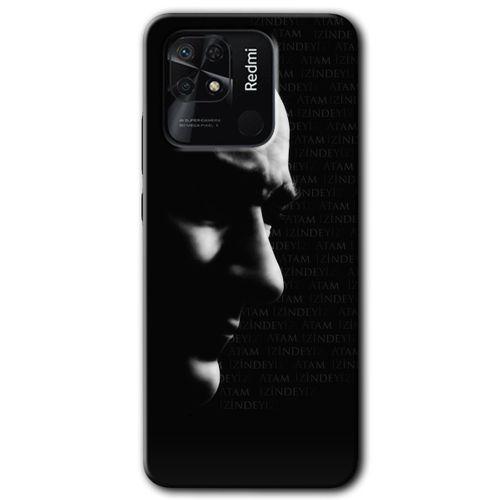 Xiaomi Redmi 10C HD Baskılı Kılıf + 9D Tam Ekran Koruyucu - Atam İzindeyiz