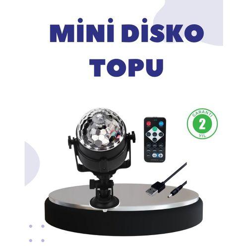 Ses Duyarlı Mini Disko Küre Lamba
