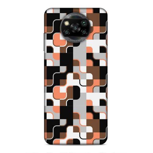 Xiaomi Redmi Poco X3 Uyumlu Kılıf Insomnia (47) Crystal Flex Kılıf Siyah Portakal